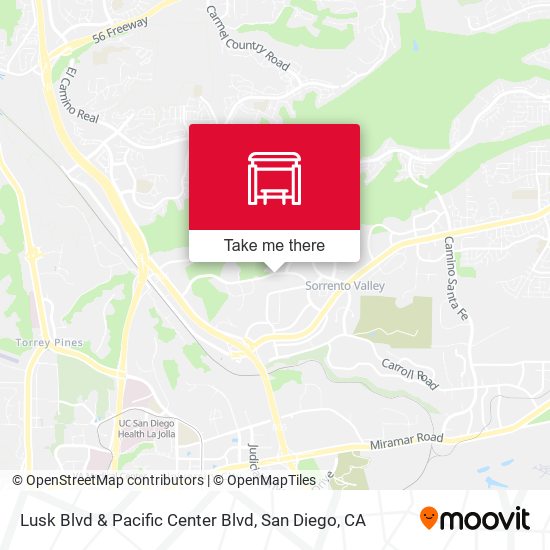 Mapa de Lusk Blvd & Pacific Center Blvd