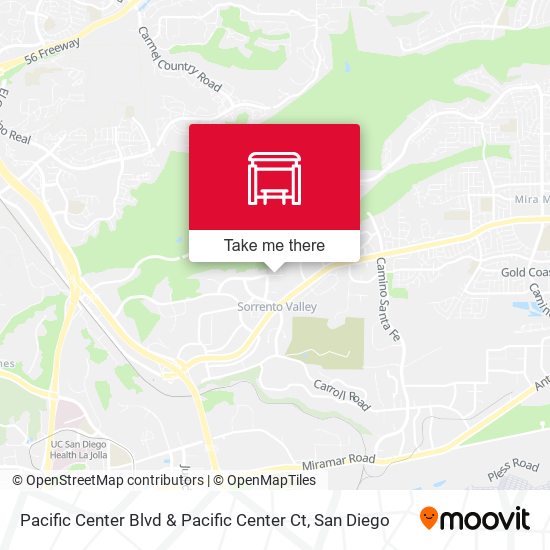 Mapa de Pacific Center Blvd & Pacific Center Ct