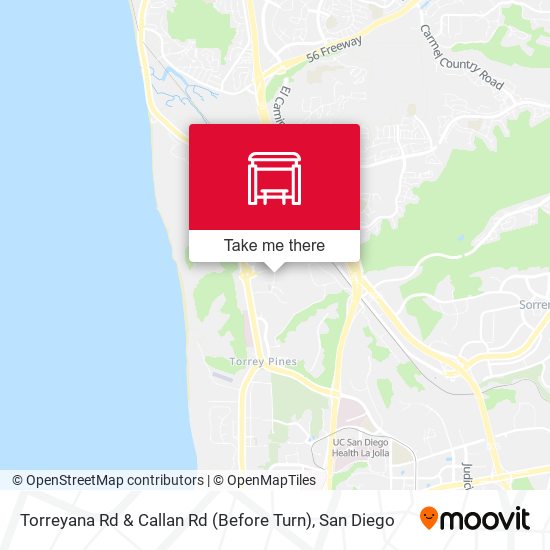 Torreyana Rd & Callan Rd (Before Turn) map