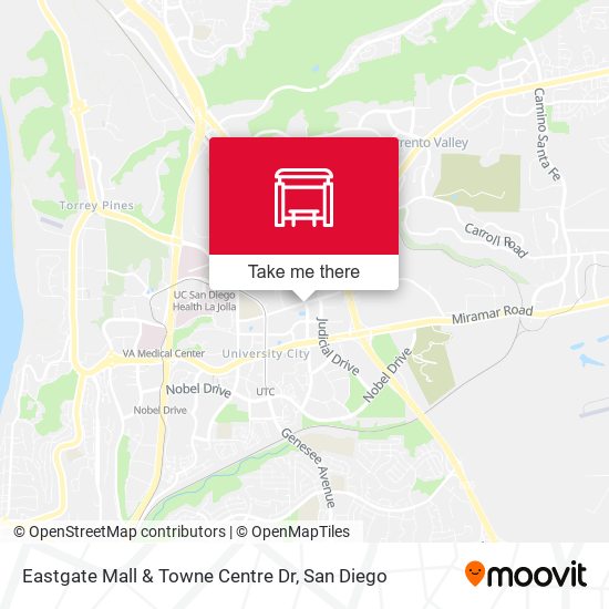 Eastgate Mall & Towne Centre Dr map