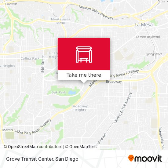 Grove Transit Center map