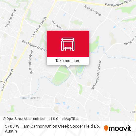 Mapa de 5783 William Cannon / Onion Creek Soccer Field Eb