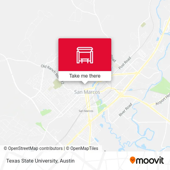 Texas State University map