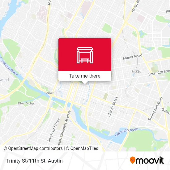 Trinity St/11th St map