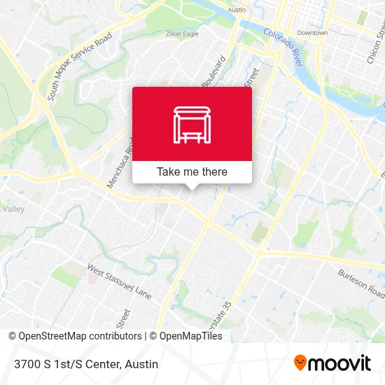 3700 S 1st/S Center map