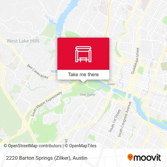 2220 Barton Springs (Zilker) map
