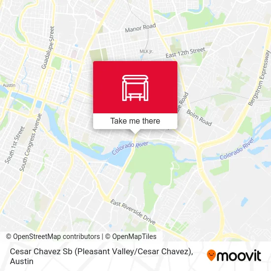 Cesar Chavez Sb (Pleasant Valley / Cesar Chavez) map