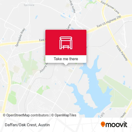 Daffan/Oak Crest map