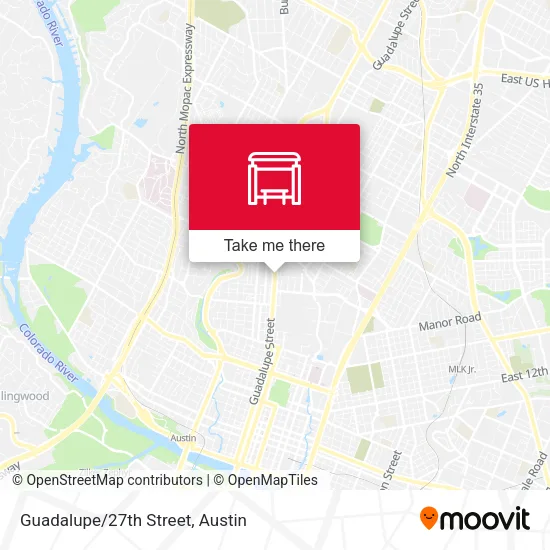 Guadalupe/27th Street map