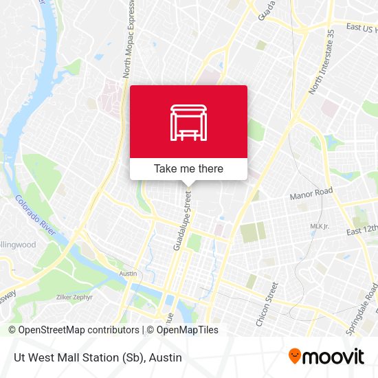 Ut West Mall Station (Sb) map