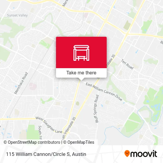 115 William Cannon/Circle S map