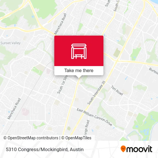 5310 Congress/Mockingbird map
