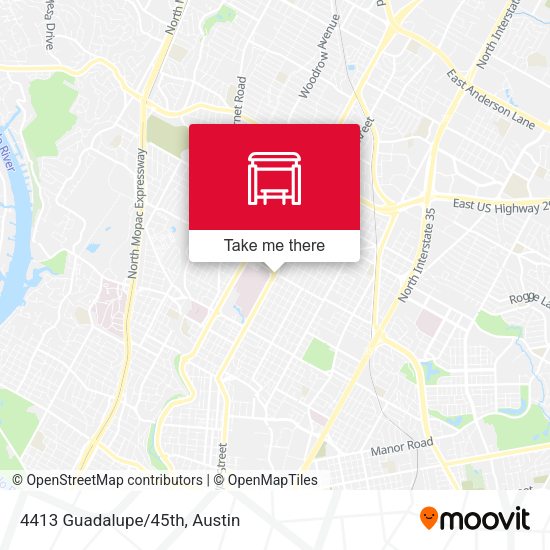 Mapa de 4413 Guadalupe/45th