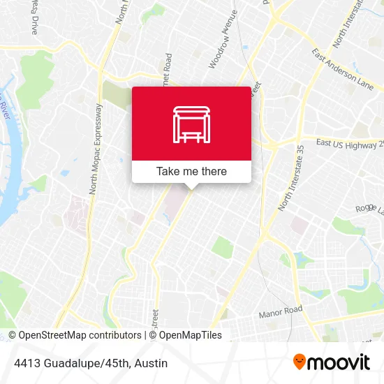 Mapa de 4413 Guadalupe/45th