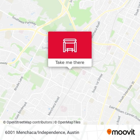 6001 Menchaca/Independence map