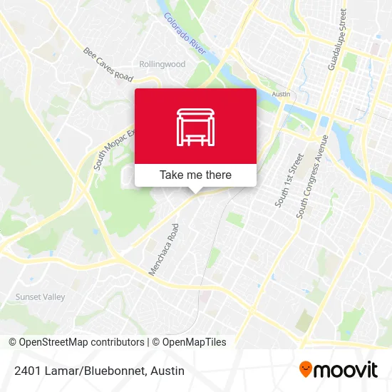 2401 Lamar/Bluebonnet map