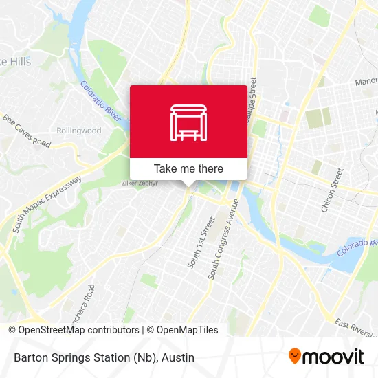 Barton Springs Station (Nb) map