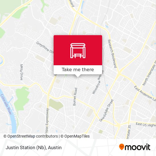 Justin Station (Nb) map