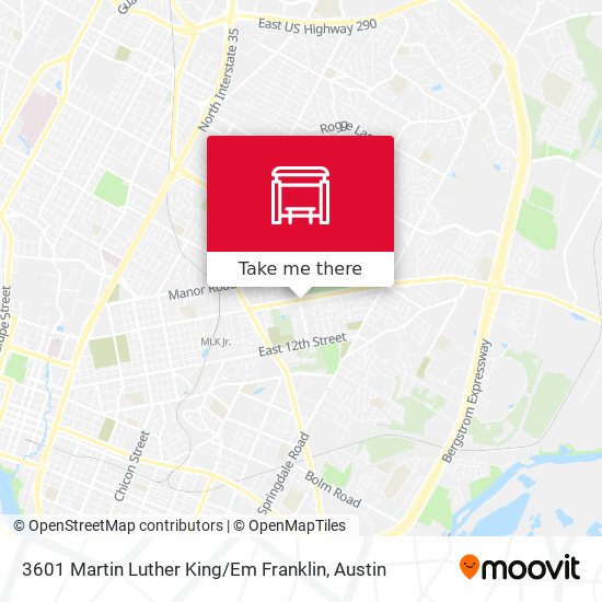 Mapa de 3601 Martin Luther King / Em Franklin