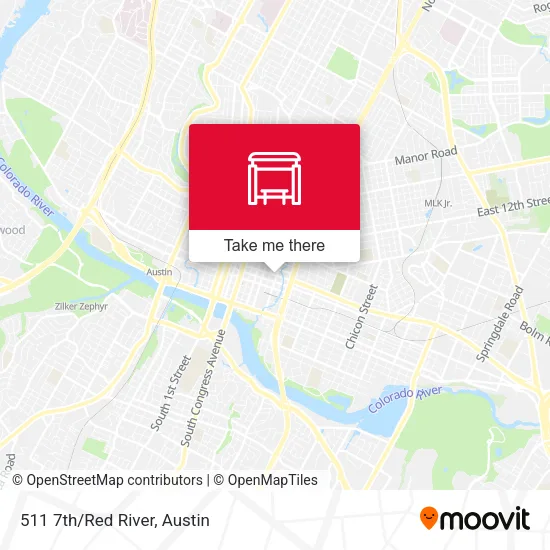Mapa de 511 7th/Red River