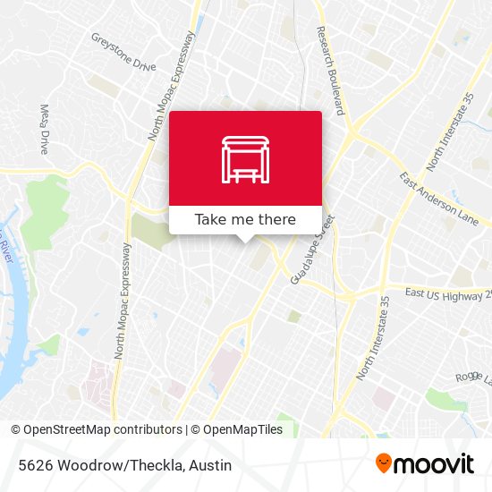 Mapa de 5626 Woodrow/Theckla