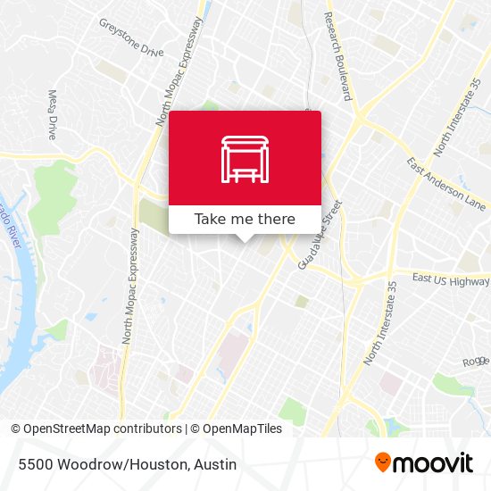 5500 Woodrow/Houston map