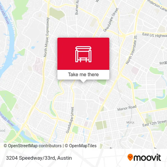 Mapa de 3204 Speedway/33rd