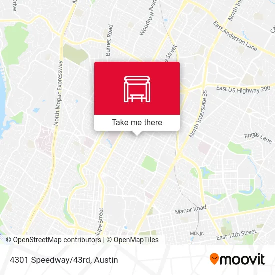 Mapa de 4301 Speedway/43rd