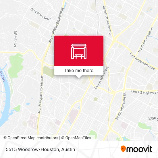 5515 Woodrow/Houston map