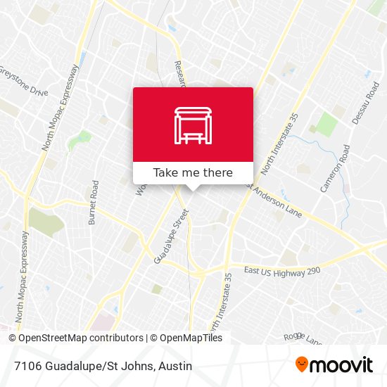 7106 Guadalupe/St Johns map