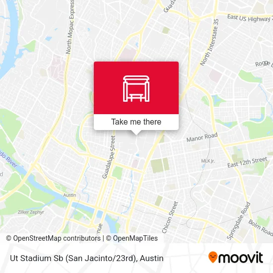 Mapa de Ut Stadium Sb (San Jacinto / 23rd)