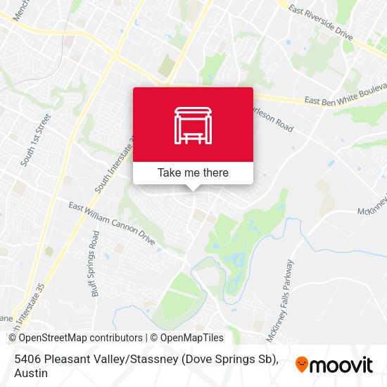 5406 Pleasant Valley / Stassney (Dove Springs Sb) map