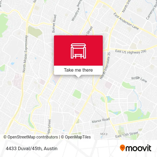 Mapa de 4433 Duval/45th