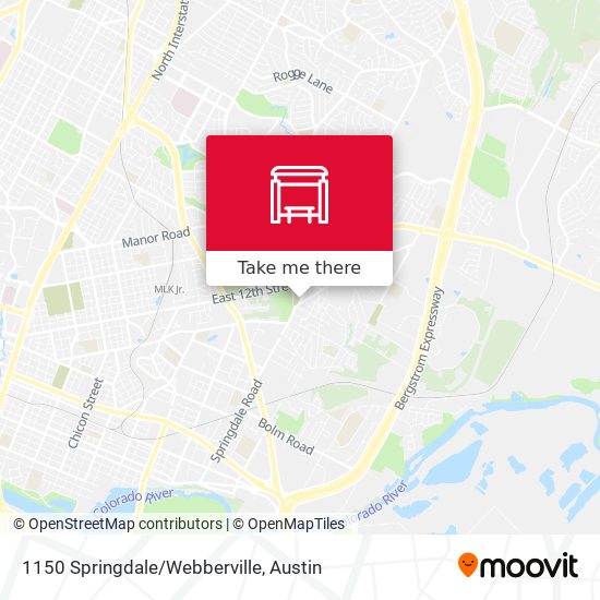 Mapa de 1150 Springdale/Webberville