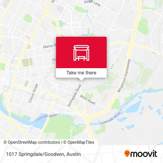 Mapa de 1017 Springdale/Goodwin