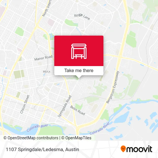 Mapa de 1107 Springdale/Ledesma