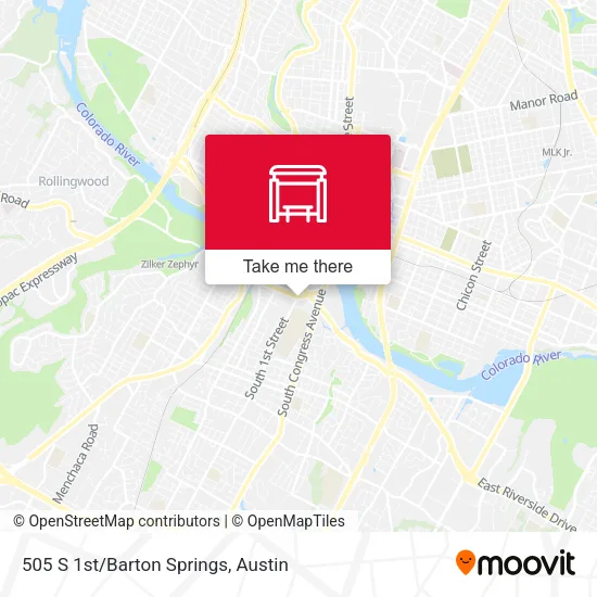 Mapa de 505 S 1st/Barton Springs