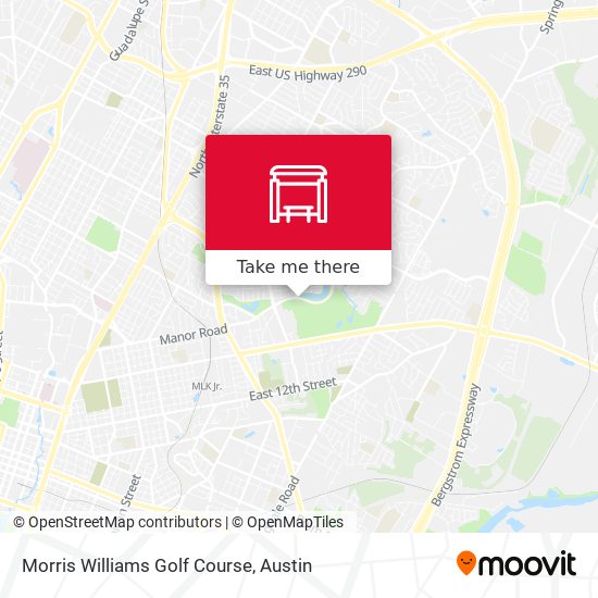 Morris Williams Golf Course map