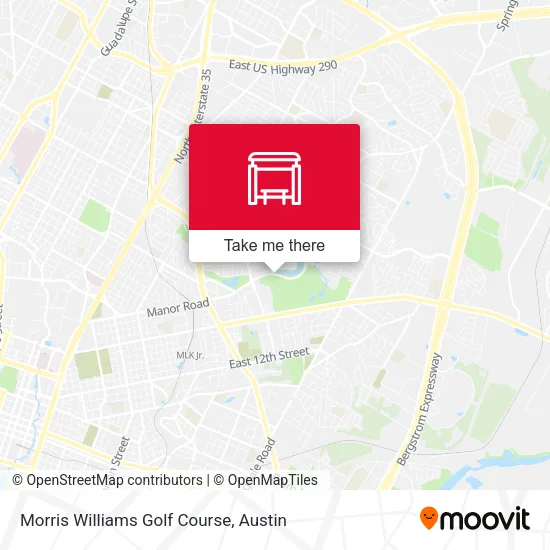 Morris Williams Golf Course map