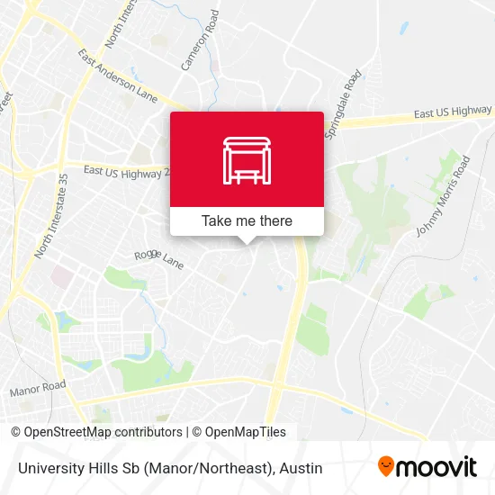 Mapa de University Hills Sb (Manor / Northeast)