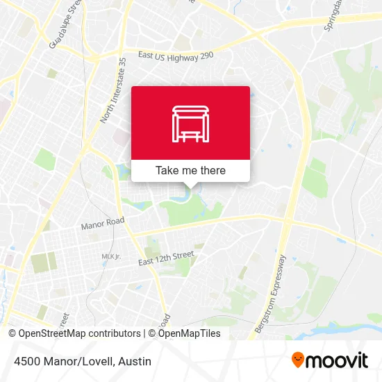 4500 Manor/Lovell map