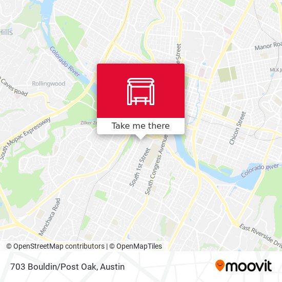 703 Bouldin/Post Oak map