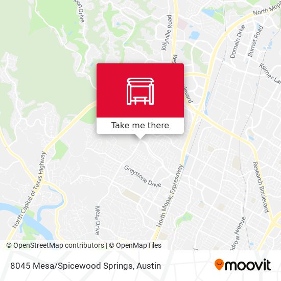 8045 Mesa/Spicewood Springs map