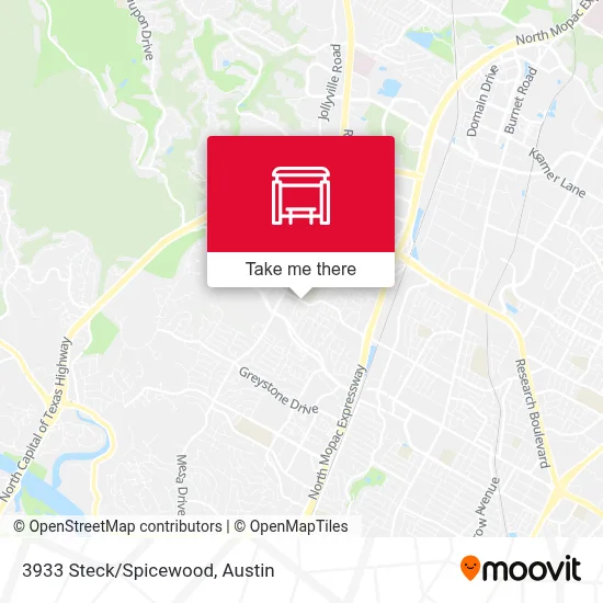 3933 Steck/Spicewood map