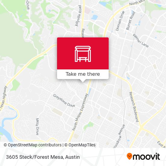 3605 Steck/Forest Mesa map