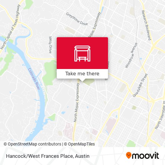 Hancock/West Frances Place map