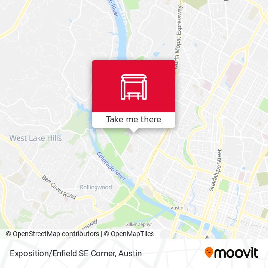 Exposition/Enfield SE Corner map