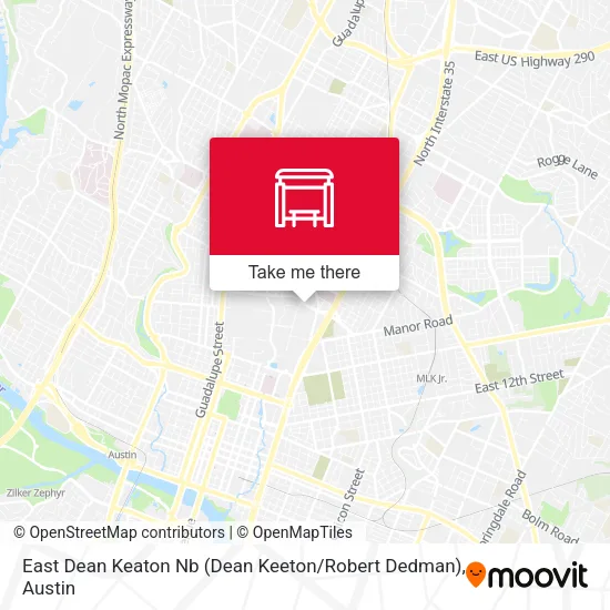 Mapa de East Dean Keaton Nb (Dean Keeton / Robert Dedman)