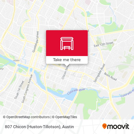 807 Chicon (Huston-Tillotson) map