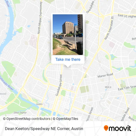 Mapa de Dean Keeton/Speedway NE Corner